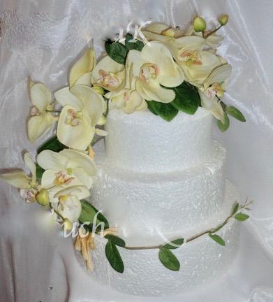 Orchid cake flowers, tropical cake flowers